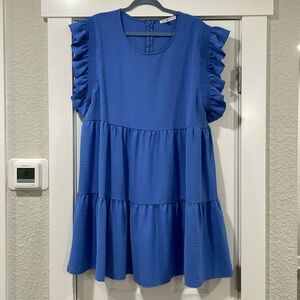 Michelle McDowell Ruffle Sleeve Dress
